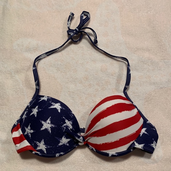 american flag swimsuit top